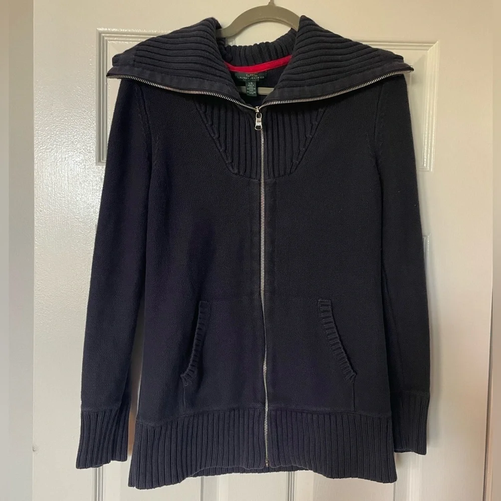 Vintage Lauren Ralph Lauren zip up sweater men’s size L
